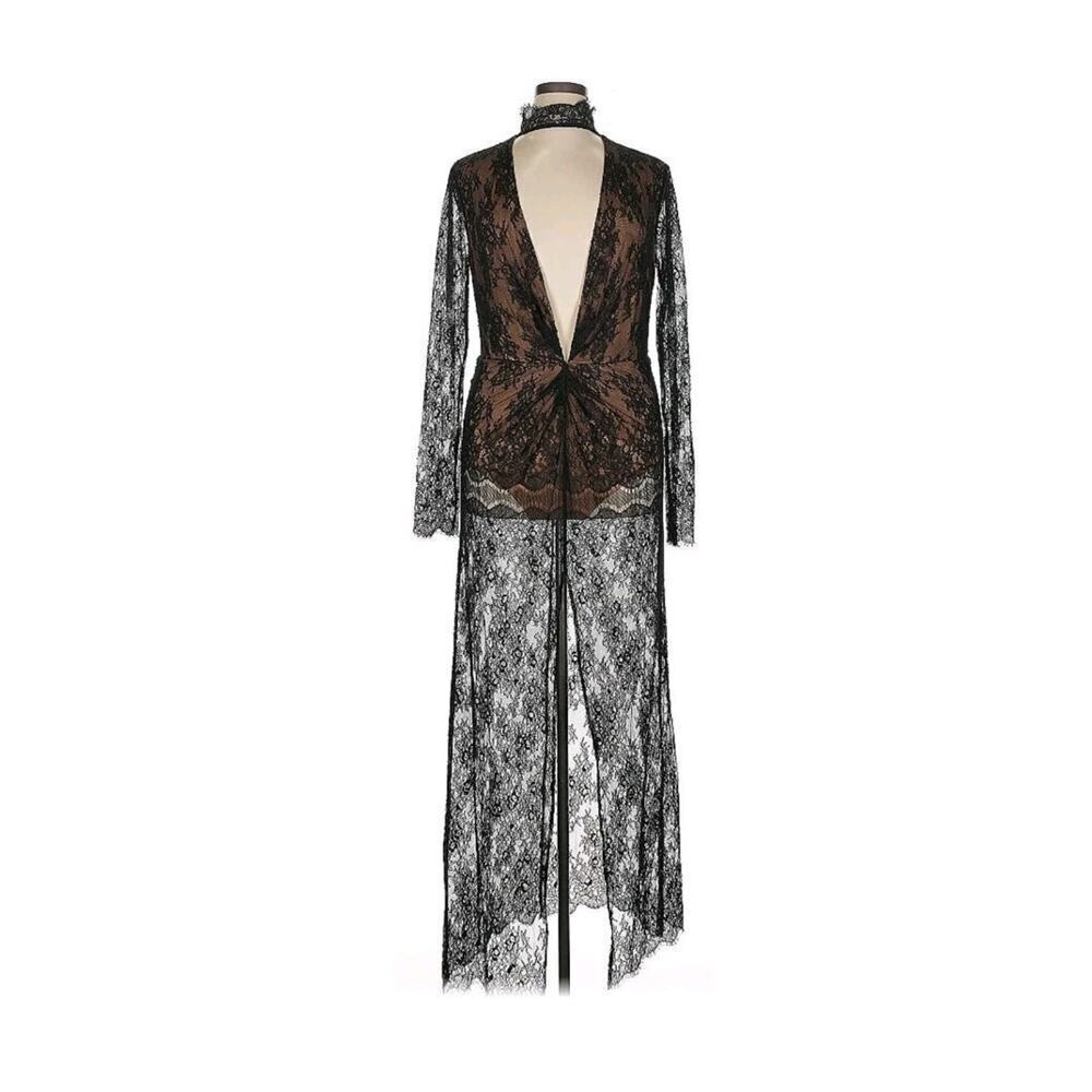 Majorelle Revolve CALISTO Black Nude Lace Body Jumpsuit XL ASO KELLIE BARRETT - Picture 6 of 13